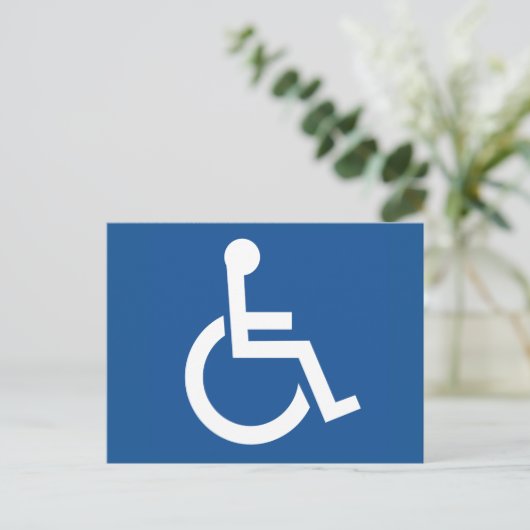 Carte Postale Handicapé (Debout devant)