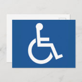 Carte Postale Handicapé (Devant / Derrière)