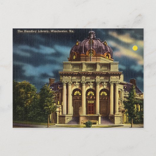 Carte Postale Handley Library, Winchester, Virginie (Devant)