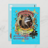 Carte Postale Handolphin Funny Dolphin Animal Composer Handel (Devant / Derrière)