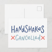 Carte Postale Handshakes annulés (Devant / Derrière)