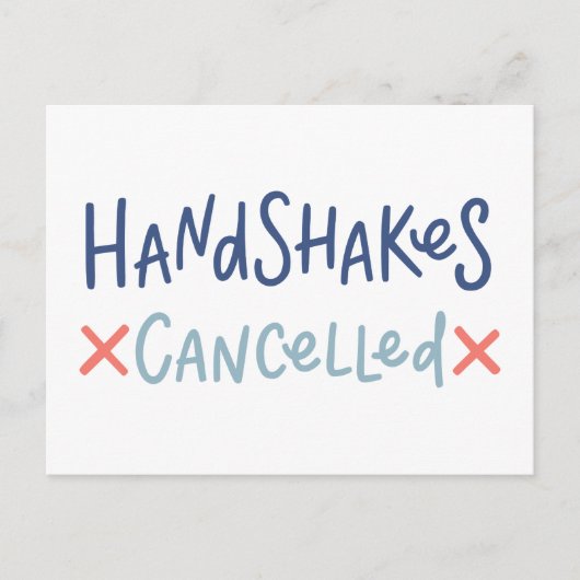 Carte Postale Handshakes annulés (Devant)