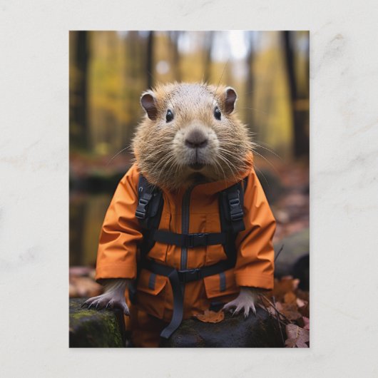 Carte Postale Handsome Capybara (Devant)