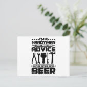 Carte Postale Handyman and Beer (Debout devant)