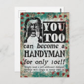 Carte Postale Handyman - Funny Vintage Retro
