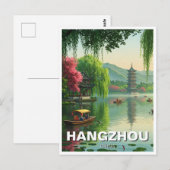 Carte Postale Hangzhou West Lake chine Voyage (Devant / Derrière)