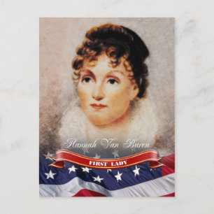 Carte Postale Hannah Van Buren, Première Dame des Etats-Unis