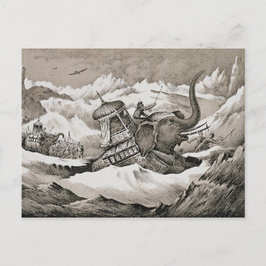 Carte Postale Hannibal (247-c.183 avant JC) et ses éléphants de  (Devant)