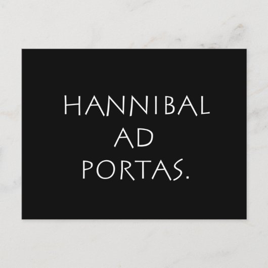 Carte Postale Hannibal aux portes (Devant)