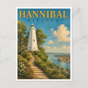 Carte Postale Hannibal Missouri Memorial Lighthouse GeoSaga