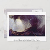 Carte Postale Hannibal Traversant Les Alpes Par Joseph William T (Devant / Derrière)