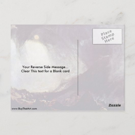 Carte Postale Hannibal Traversant Les Alpes Par Joseph William T (Dos)