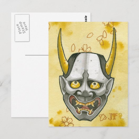 Carte Postale Hannya (Devant / Derrière)