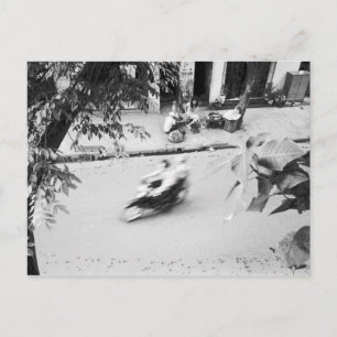 Carte Postale Hanoi Vietnam, Moto dans le Vieux Hanoï
