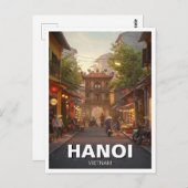 Carte Postale Hanoï Vietnam Travel (Devant / Derrière)