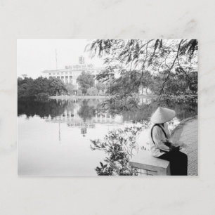 Carte Postale Hanoi Vietnam, vue sur le lac Hoan Kiem (NR)