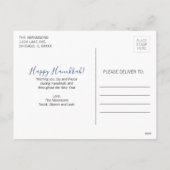 Carte postale Hanoukka Cadeaux & Menorah Holiday P (Dos)