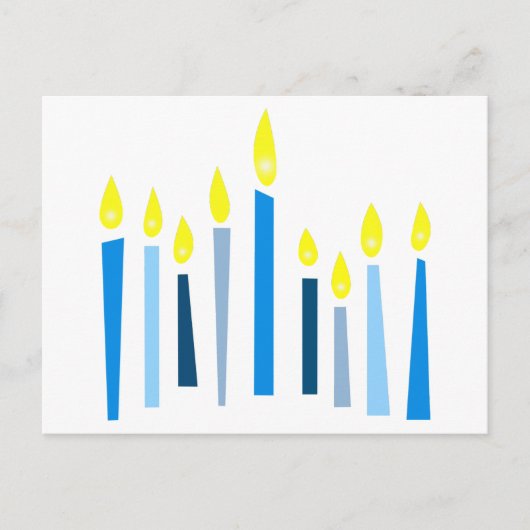 Carte Postale Hanoukka Candles (Devant)