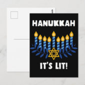 Carte Postale Hanoukka : C'est Lit (Devant / Derrière)