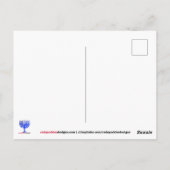 Carte Postale Hanoukka Dreidels + Stars (Dos)