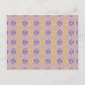 Carte Postale Hanoukka Dreidels + Stars (Devant)