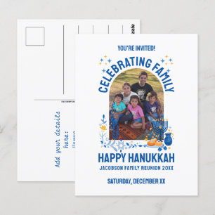 Carte Postale HANOUKKA FAMILY REUNION Photo personnalisable