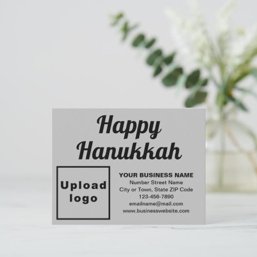 Carte postale Hanoukka Grey Holiday (Debout devant)