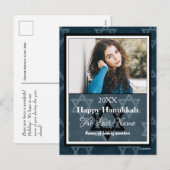 Carte postale Hanoukka Happy (Devant / Derrière)