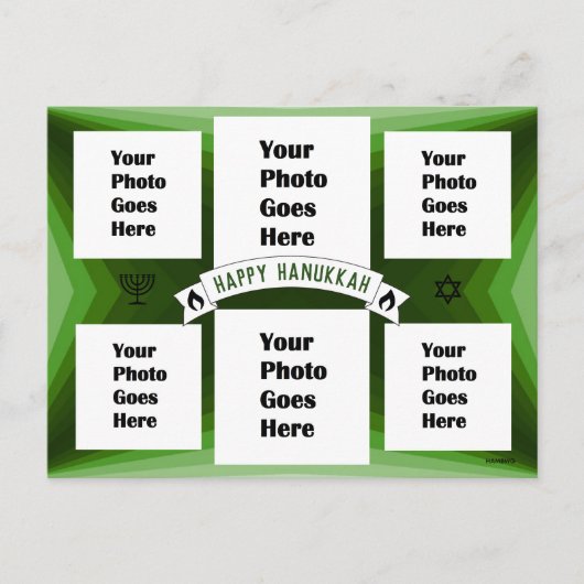 Carte postale Hanoukka Happy HAMbWG (Devant)