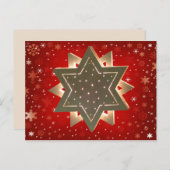 Carte postale Hanoukka heureuse (Devant / Derrière)