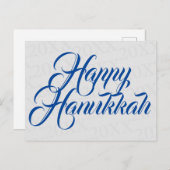 Carte Postale Hanoukka heureux (Devant / Derrière)
