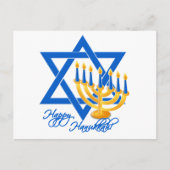 Carte postale Hanoukka, personnaliser (Devant)