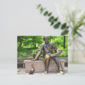 Carte Postale Hans Christian Andersen dans le Parc central (Debout devant)