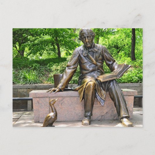 Carte Postale Hans Christian Andersen dans le Parc central (Devant)
