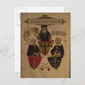 Carte Postale Hans Fugger deux épouses Clara Widolf et Elisabeth (Devant / Derrière)