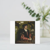 Carte Postale Hans Holbein le jeune - Le marchand Georg Gisz (Debout devant)