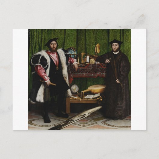 Carte Postale Hans Holbein les Ambassadeurs du Jeune (Devant)