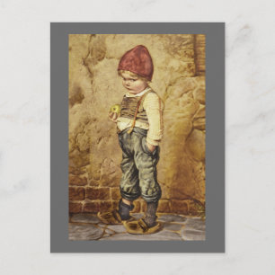 Carte Postale Hansel Avec Pomme Dorée