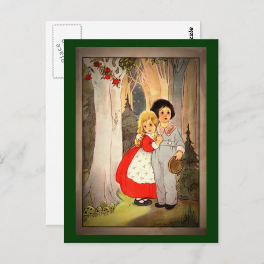 Carte Postale Hansel et Gretel à Forest's Edge (Devant / Derrière)