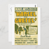 Carte Postale Hansel et Gretel - Opéra d'Engelbert Humperdinck (Devant / Derrière)