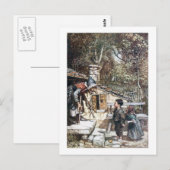 Carte Postale Hansel & Grethel rencontrent la sorcière (Devant / Derrière)