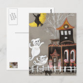 Carte postale hantée par fantômes de Chambre de (Devant / Derrière)