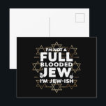 Carte Postale Hanukkah Pas Juif De Sang Pur Juif Chanukah<br><div class="desc">Hanukkah Pas Juif De Sang Pur Juif Chanukah</div>