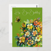 Carte Postale Hap - Anniversaire des abeilles (Devant / Derrière)