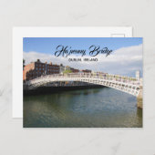 Carte postale Ha'penny Bridge Dublin Ireland (Devant / Derrière)