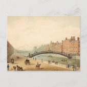Carte Postale Ha'penny Bridge, Dublin, Irlande (Devant)