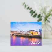 Carte Postale Ha'penny Bridge, Dublin, Irlande (Debout devant)