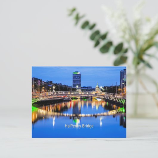 Carte Postale Ha'Penny Bridge, Dublin, Irlande (Debout devant)