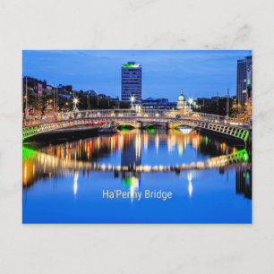 Carte Postale Ha'Penny Bridge, Dublin, Irlande