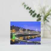 Carte Postale Ha'penny Bridge, Dublin, Irlande photo pittoresque (Debout devant)